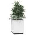 Miniatyrbilde 3 av 8: vidaXL Plantekasser 2 stk hvit 30x30x37 cm polypropylen
