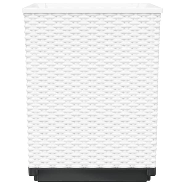 vidaXL Plantekasser 2 stk hvit 30x30x37 cm polypropylen
