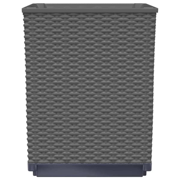 vidaXL Plantekasser 2 stk svart 30x30x37 cm polypropylen