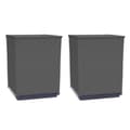 Miniatyrbilde 1 av 8: vidaXL Plantekasser 2 stk svart 30x30x37 cm polypropylen