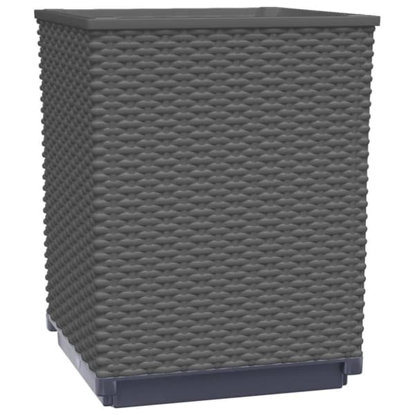 vidaXL Plantekasser 4 stk svart 30x30x37 cm polypropylen