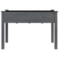 Miniatyrbilde 4 av 8: vidaXL Plantekasse med foring grå 118x59x76 cm heltre gran
