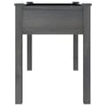 Miniatyrbilde 5 av 8: vidaXL Plantekasse med foring grå 118x59x76 cm heltre gran