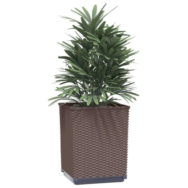 vidaXL plantekasser 2 stk. 30x30x37 cm polypropylen brun