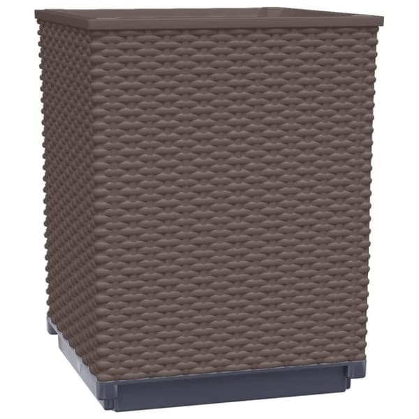 vidaXL plantekasser 2 stk. 30x30x37 cm polypropylen brun