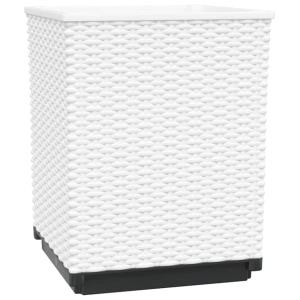vidaXL Odlingslådor 4 st vit 30x30x37 cm polypropylen