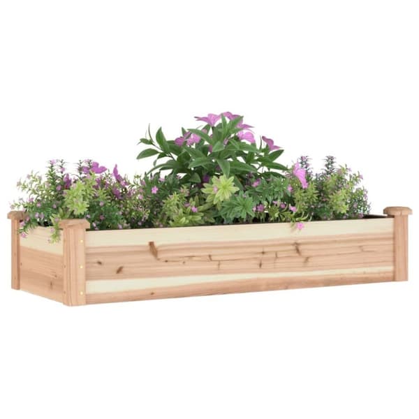 vidaXL højbed med foring 120x45x25 cm massivt fyrretræ