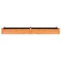 Miniatyrbilde 4 av 8: vidaXL Høybed med foring brun 240x60x25 cm heltre gran