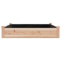 Miniatyrbilde 4 av 8: vidaXL Høybed med foring 120x120x25 cm heltre gran