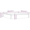 Miniatyrbilde 8 av 8: vidaXL Høybed med foring 120x120x25 cm heltre gran