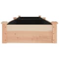 Miniatyrbilde 5 av 8: vidaXL Høybed med foring 240x60x25 cm heltre gran