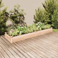 Miniatyrbilde 2 av 8: vidaXL Høybed med foring 240x60x25 cm heltre gran