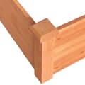 Miniatyrbilde 6 av 7: vidaXL Høybed brun 120x120x56 cm heltre gran