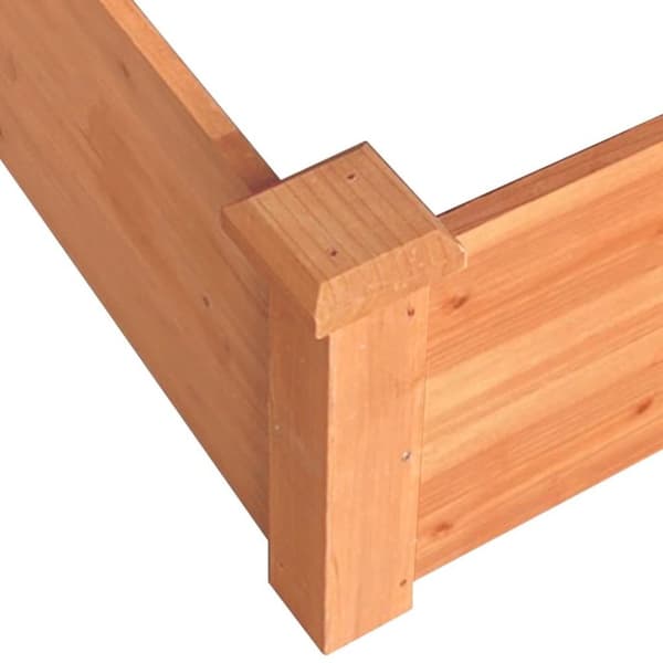 vidaXL Høybed brun 120x120x56 cm heltre gran