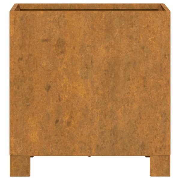 vidaXL plantekasse med ben 32x30x33 cm cortenstål rustfarvet