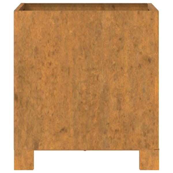vidaXL plantekasse med ben 32x30x33 cm cortenstål rustfarvet