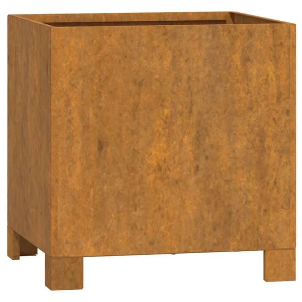 vidaXL plantekasse med ben 32x30x33 cm cortenstål rustfarvet