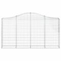 Pikkukuva 4 / 6: vidaXL Kaarevat kivikorit 2 kpl 200x30x100/120 cm galvanoitu rauta