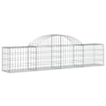Miniatyrbillede 3 af 6: vidaXL buede gabionkurve 14 stk. 200x30x40/60 cm galvaniseret jern