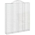 Miniatyrbillede 3 af 6: vidaXL buede gabionkurve 3 stk. 200x30x220/240 cm galvaniseret jern