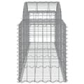 Miniatyrbilde 5 av 6: vidaXL Gabionkurver buede 11 stk 200x50x60/80 cm galvanisert jern