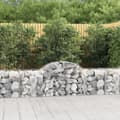 Miniatyrbilde 2 av 6: vidaXL Gabionkurver buede 9 stk 200x50x60/80 cm galvanisert jern