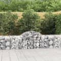 Miniatyrbilde 2 av 6: vidaXL Gabionkurver buede 20 stk 200x50x60/80 cm galvanisert jern