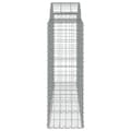 Miniatyrbilde 5 av 6: vidaXL Gabionkurver buede 30 stk 200x50x120/140 cm galvanisert jern