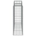 Miniatyrbilde 5 av 6: vidaXL Gabionkurver buede 13 stk 200x50x120/140 cm galvanisert jern