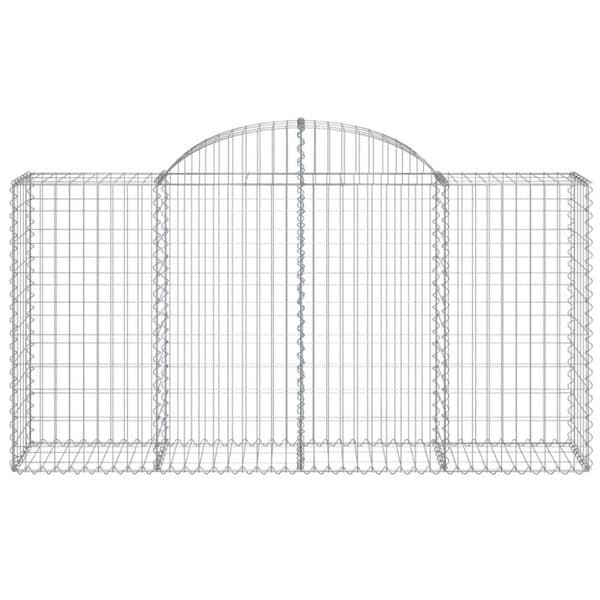 vidaXL Kaarevat kivikorit 5 kpl 200x50x100/120 cm galvanoitu rauta