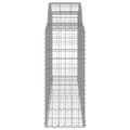Miniatyrbillede 5 af 6: vidaXL buede gabionkurve 18 stk. 200x50x100/120 cm galvaniseret jern