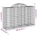 Pikkukuva 6 / 6: vidaXL Kaarevat kivikorit 5 kpl 200x50x120/140 cm galvanoitu rauta
