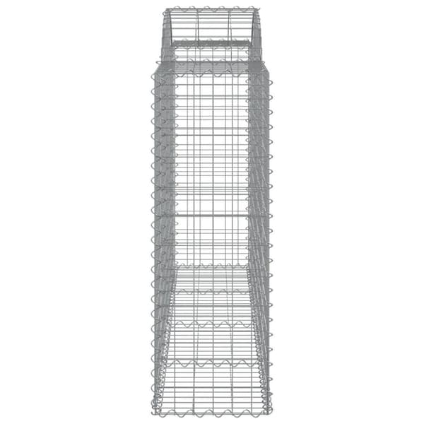 vidaXL Kaarevat kivikorit 11 kpl 200x50x120/140 cm galvanoitu rauta