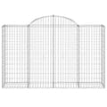 Pikkukuva 4 / 6: vidaXL Kaarevat kivikorit 20 kpl 200x50x120/140 cm galvanoitu rauta