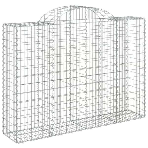vidaXL Kaarevat kivikorit 12 kpl 200x50x140/160 cm galvanoitu rauta