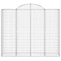 Pikkukuva 4 / 6: vidaXL Kaarevat kivikorit 6 kpl 200x50x160/180 cm galvanoitu rauta