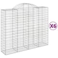 Pikkukuva 1 / 6: vidaXL Kaarevat kivikorit 6 kpl 200x50x160/180 cm galvanoitu rauta
