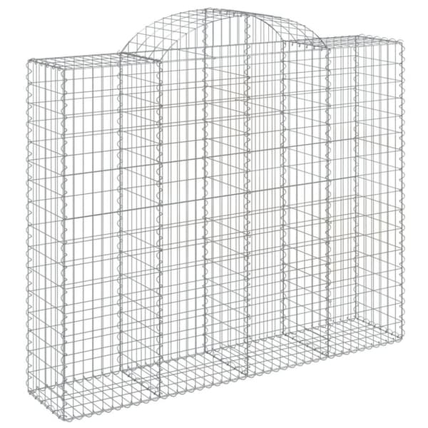 vidaXL Kaarevat kivikorit 13 kpl 200x50x160/180 cm galvanoitu rauta