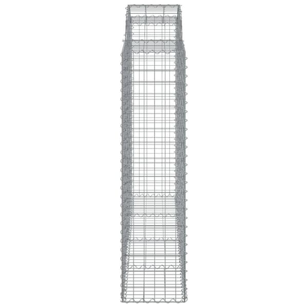vidaXL Kaarevat kivikorit 13 kpl 200x50x160/180 cm galvanoitu rauta