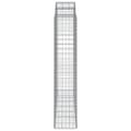 Miniatyrbilde 5 av 6: vidaXL Gabionkurver buede 8 stk 200x50x200/220 cm galvanisert jern