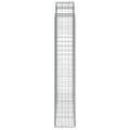 Miniatyrbilde 5 av 6: vidaXL Gabionkurver buede 9 stk 200x50x220/240 cm galvanisert jern