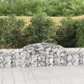 Miniatyrbilde 2 av 6: vidaXL Gabionkurver buede 3 stk 300x30x60/80 cm galvanisert jern