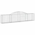 Miniatyrbilde 3 av 6: vidaXL Gabionkurver buede 13 stk 300x30x60/80 cm galvanisert jern