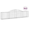 Miniatyrbilde 1 av 6: vidaXL Gabionkurver buede 13 stk 300x30x60/80 cm galvanisert jern