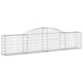 Miniatyrbilde 3 av 6: vidaXL Gabionkurver buede 6 stk 300x30x60/80 cm galvanisert jern