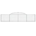 Miniatyrbilde 4 av 6: vidaXL Gabionkurver buede 6 stk 300x30x60/80 cm galvanisert jern