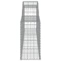 Miniatyrbilde 5 av 6: vidaXL Gabionkurver buede 6 stk 300x30x60/80 cm galvanisert jern