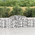 Miniatyrbilde 2 av 6: vidaXL Gabionkurver buede 8 stk 300x30x80/100 cm galvanisert jern