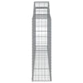 Miniatyrbilde 5 av 6: vidaXL Gabionkurver buede 4 stk 300x30x100/120 cm galvanisert jern
