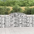 Miniatyrbilde 2 av 6: vidaXL Gabionkurver buede 4 stk 300x30x100/120 cm galvanisert jern